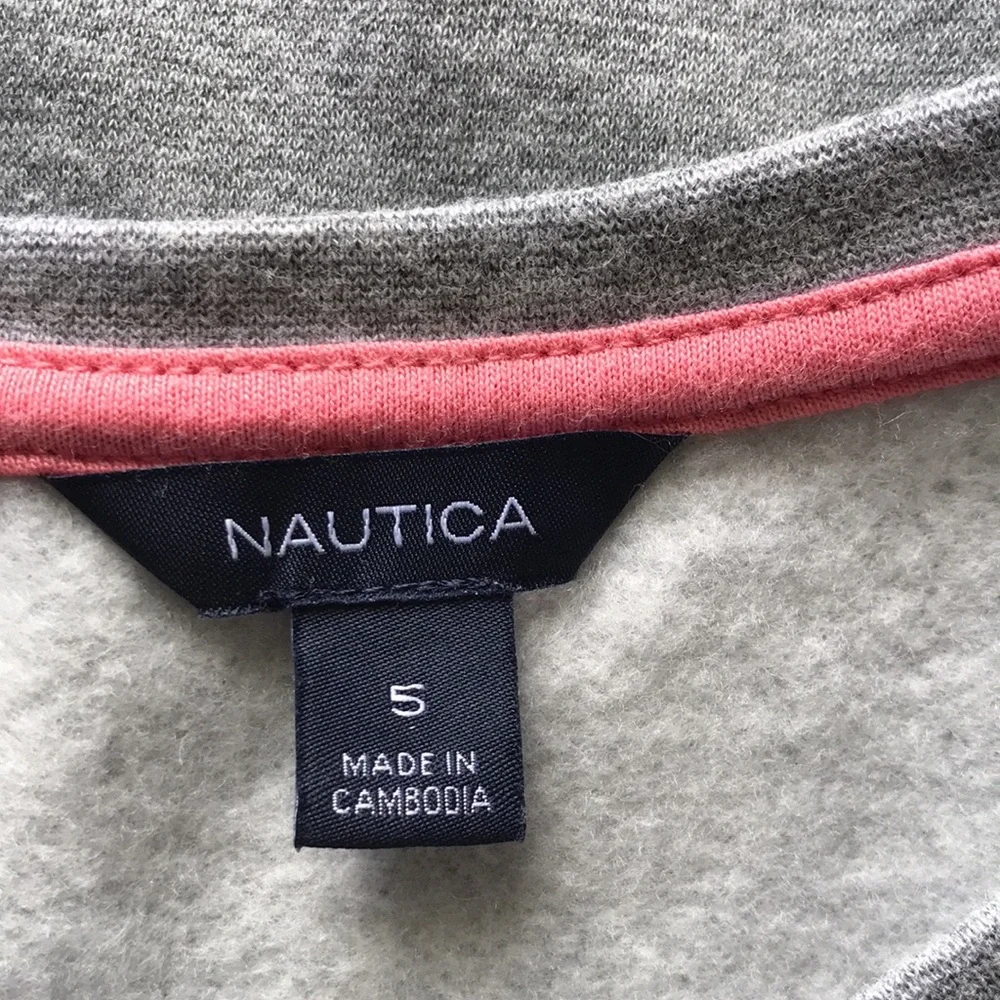New-NAUTICA Girls Short Sleeve Fashion Sweeatshirt Dress | 5